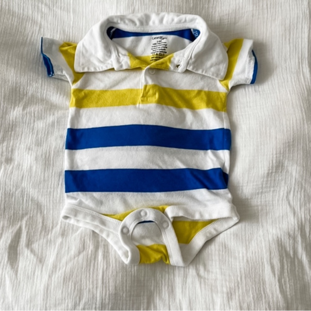 4/$20 Striped Polo Bodysuit | George | 3-6 Months